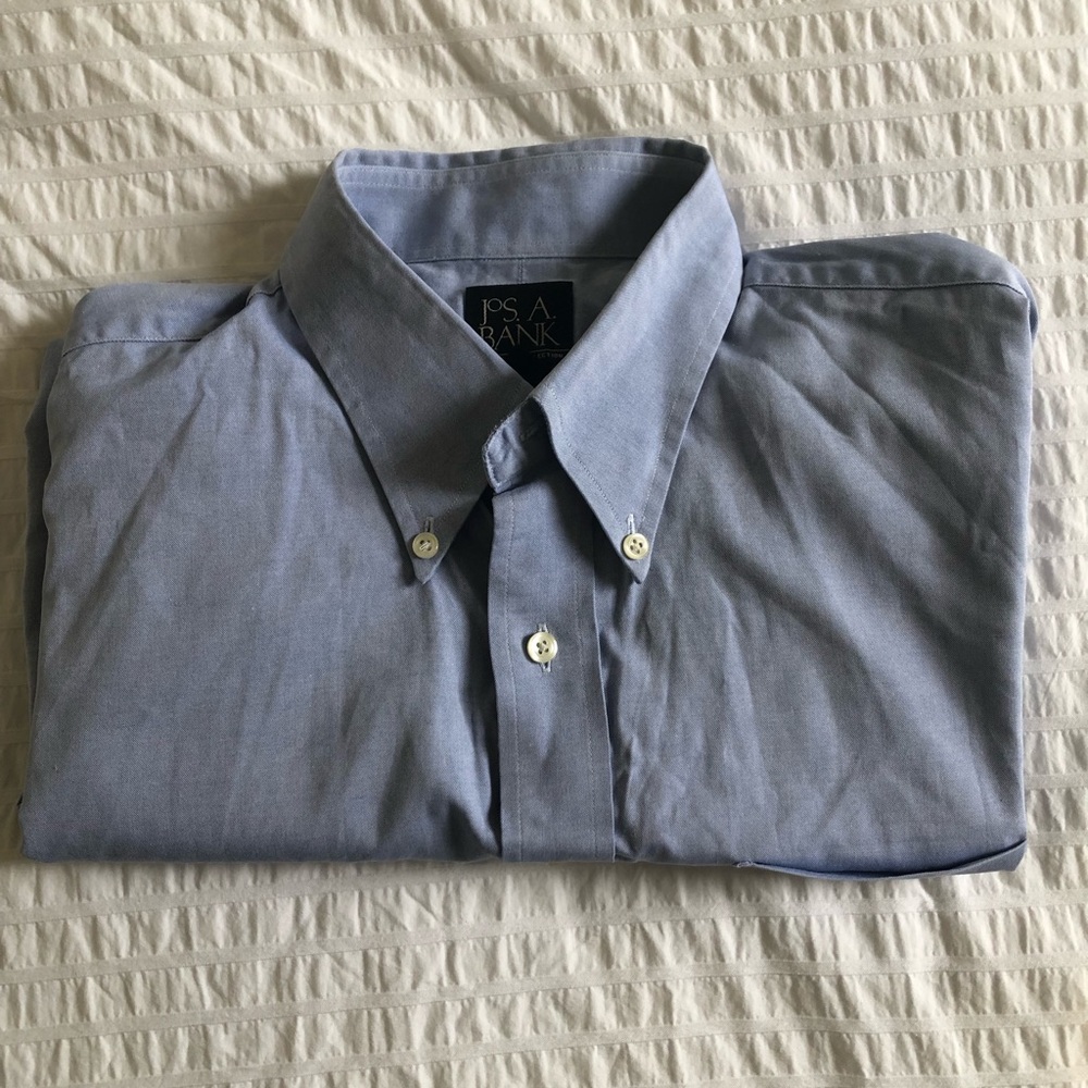 Jos. A. Bank Blue Collared Shirt